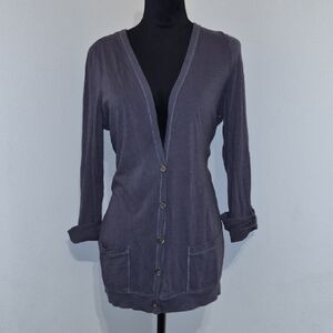 American Eagle Outfitters Charcoal Cardigan